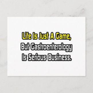 Cartão Postal A vida é apenas um jogo. A Gastroenterologia É Gra