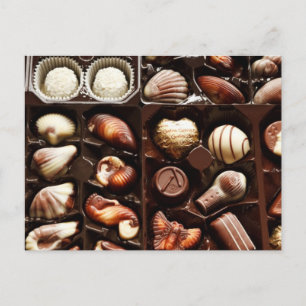 Cartão Postal A vida é como uma caixa de chocolates doce sobreme