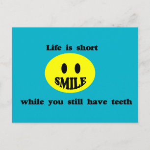 Cartão Postal A Vida É Curta