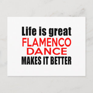 CARTÃO POSTAL A VIDA É EXCELENTE FLAMENCO A TORNA MELHOR