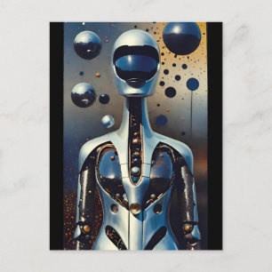 Cartão Postal A vida e o tempo de Cyborg Jones - Ken Gage Art