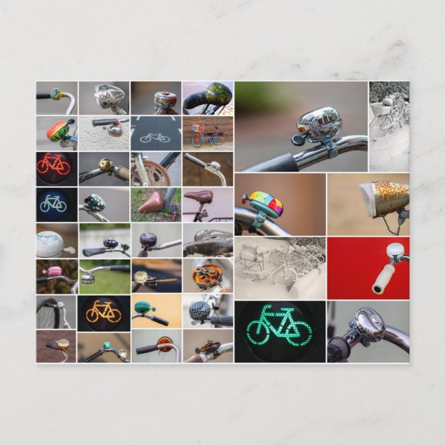 Cartão Postal A vida é uma bela viagem de bicicleta! (Frente)