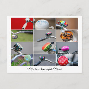 Cartão Postal A vida é uma bela viagem de bicicleta!