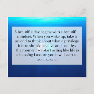 Cartão Postal A Vida É Uma Citação De Bênção