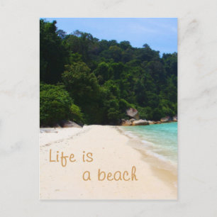 Cartão Postal A vida é uma praia