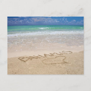 Cartão Postal A vida é uma praia, saudações das Bahamas