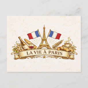 Cartão Postal A vida em Paris