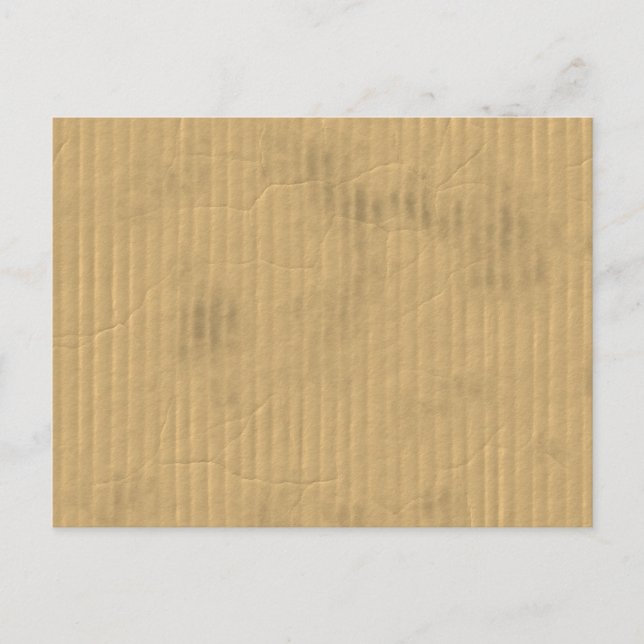 Cartão Postal A vida em uma caixa de papelão Vestida de batida s (Frente)