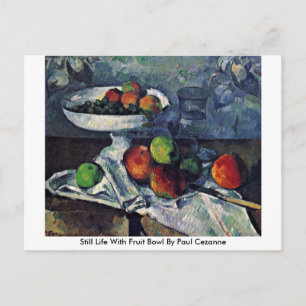 Cartão Postal A Vida Estática Com A Fruta Bowl De Paul Cezanne