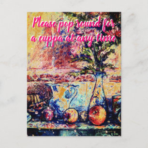 Cartão Postal A vida eterna vem para Cuppa