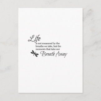 Cartão Postal A vida não é medida
