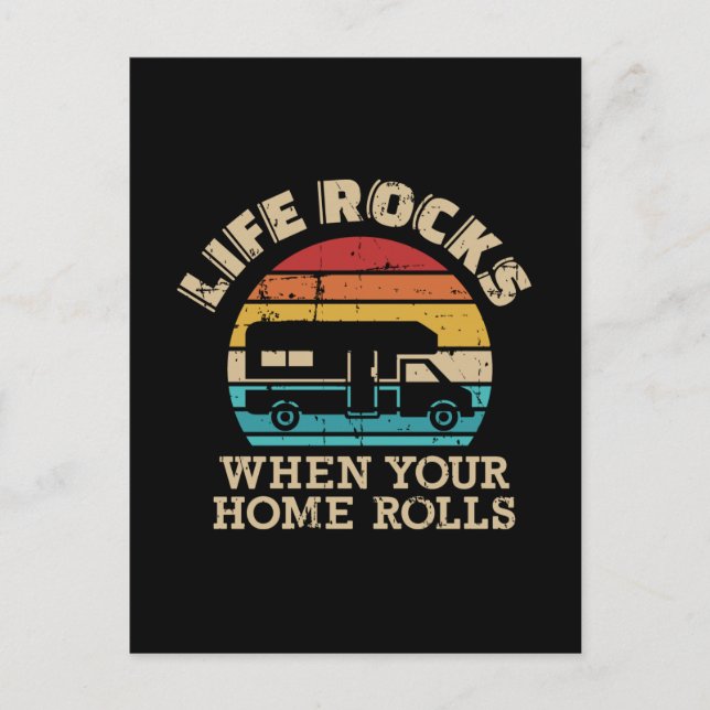 Cartão Postal A vida roça quando sua casa rola o VV antigo (Frente)