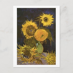 Cartão Postal A Vida Vase Cinco Girassóis Van Gogh Belas Artes