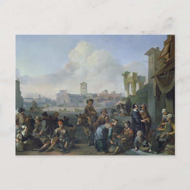 Cartão Postal A View in Roma, 1668 (Frente)