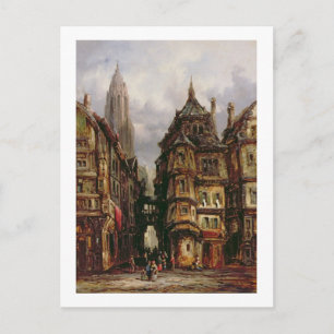 Cartão Postal A View in the Jewish Quarter, Frankfurt, 1877 (pet