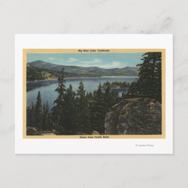 Cartão Postal A View of the Lake from Castle Rock (Frente)