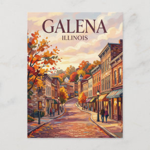 Cartão Postal A Vila Histórica de Galena EUA