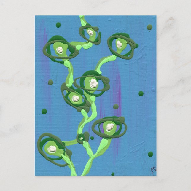 Cartão Postal A Vinha - pintura de Abstrato (Frente)