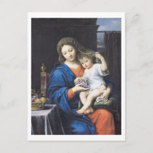 Cartão Postal A Virgem das Uvas, 1640-50