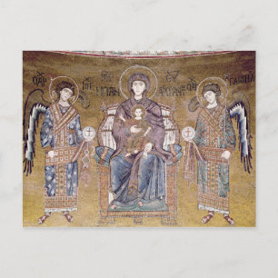 Cartão Postal A Virgem e a Criança