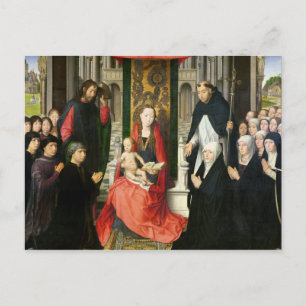Cartão Postal A Virgem e o Menino com St. Tiago & St. Domingos