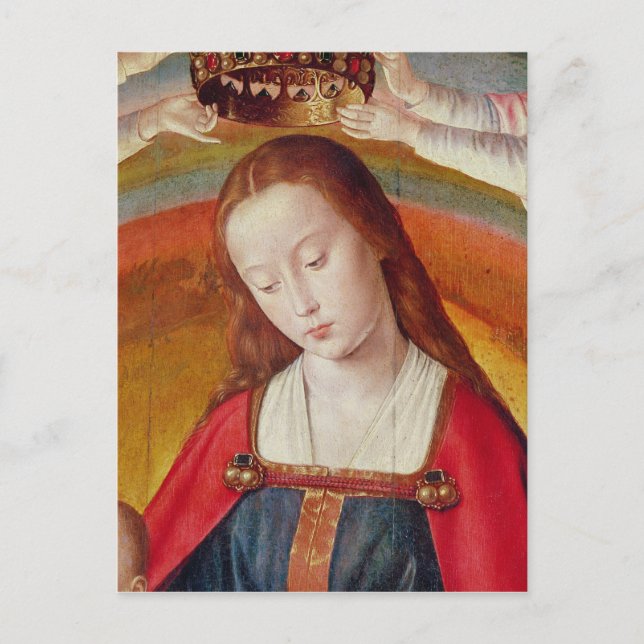 Cartão Postal A Virgem Maria com sua Coroa (Frente)