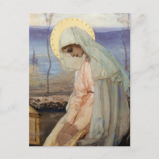 Cartão Postal “A Virgem Maria” por Mikhail Nesterov