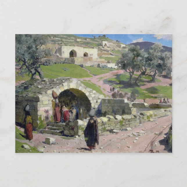 Cartão Postal A Virgem Primavera em Nazareth, 1882 (Frente)