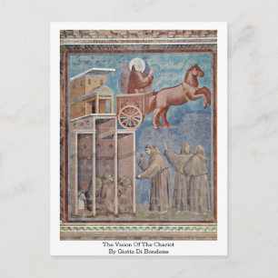 Cartão Postal A Visão Da Carruagem Por Giotto Di Bondone