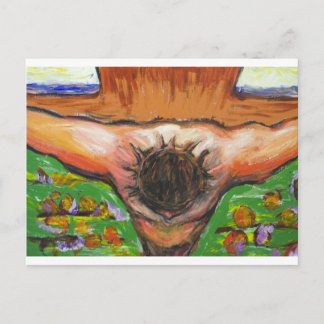 Cartão Postal A visão de cima Crucificação de Jesus Cristo