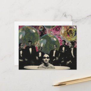 Cartão Postal A Visão Surrealista da Banheira dos Espectadores C
