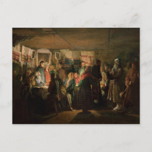 Cartão Postal A visita de um feiticeiro a um casamento camponês