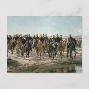 Cartão Postal A visita do General Julio Arge ao rio Negro