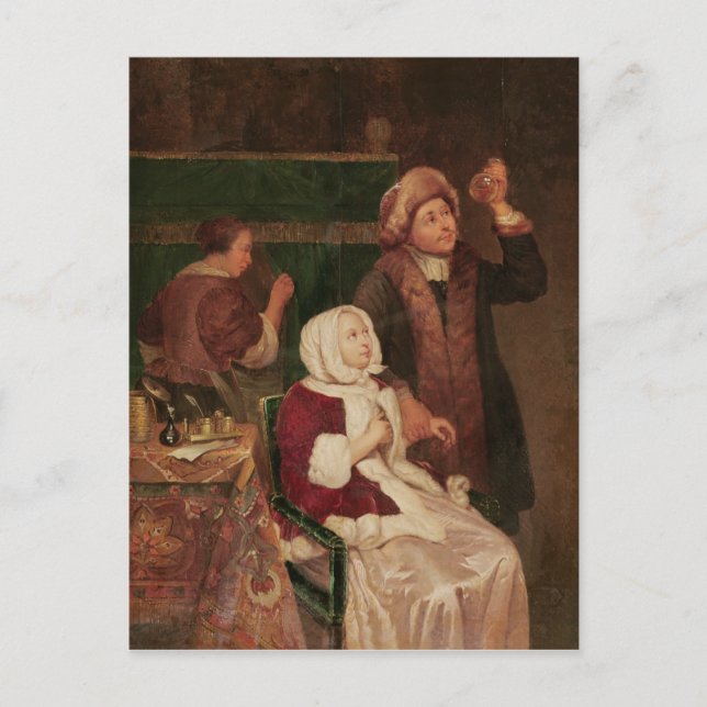 Cartão Postal A visita do médico (Frente)