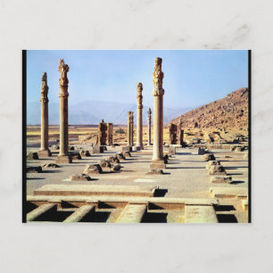 Cartão Postal A vista geral do Apadana fundou c.518 BC