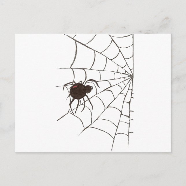 Cartão Postal A Viúva Negra (Frente)