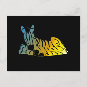 Cartão Postal "A zebra dormindo"