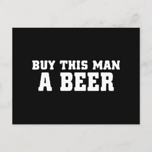 Cartão Postal aa31 compre este homem cerveja despedida de soltei