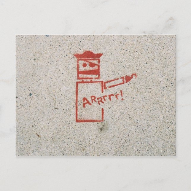 Cartão Postal Aaarrr! (Frente)