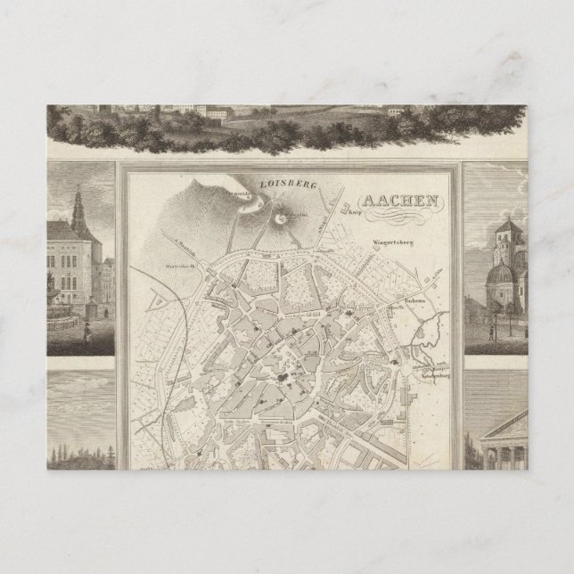 Cartão Postal Aachen, Alemanha (Frente)
