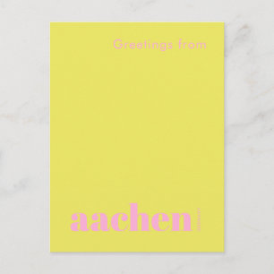 Cartão Postal Aachen Alemanha férias modernas