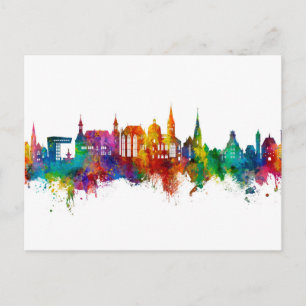 Cartão Postal Aachen Germany Skyline
