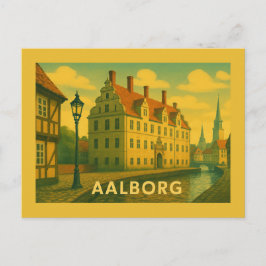 Cartão Postal Aalborg Denmark Cityscape