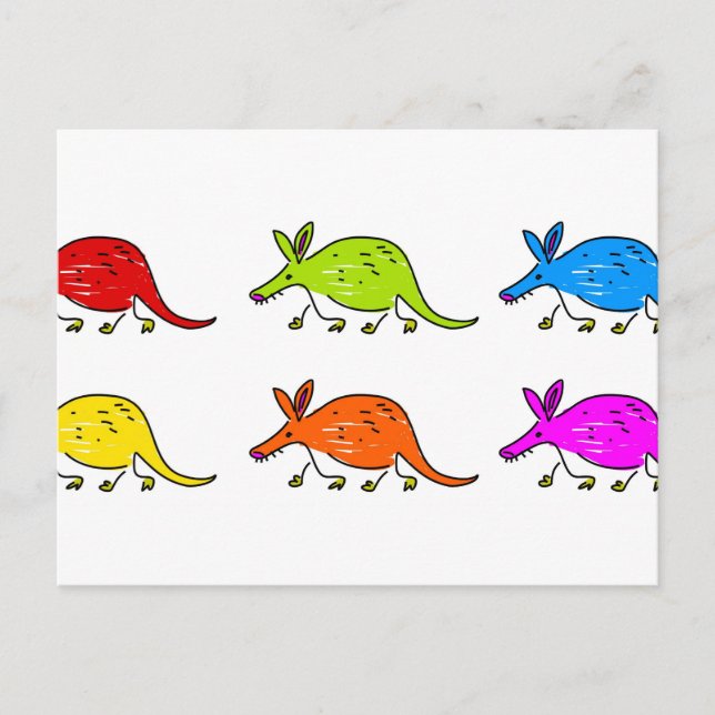 Cartão Postal Aardvarks (Frente)