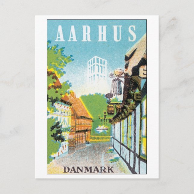 Cartão Postal AARHUS, Danmark (Frente)