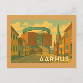 Cartão Postal Aarhus Denmark Cityscape