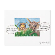 Ab no den Biergarten und ein Bier trinken, deutsch