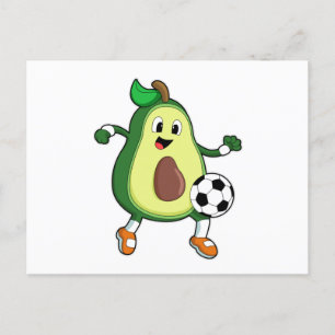Cartão Postal Abacate no Esporte Futebol