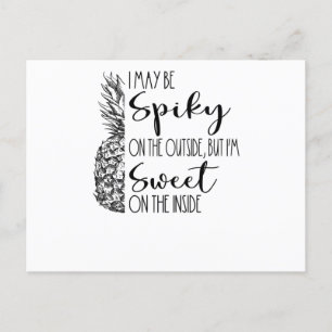 Cartão Postal Abacaxi de Feriado Tropical do Havaí, Dizendo Verã