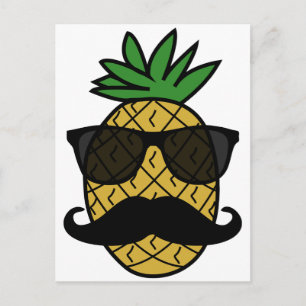 Cartão Postal Abacaxi do hipster